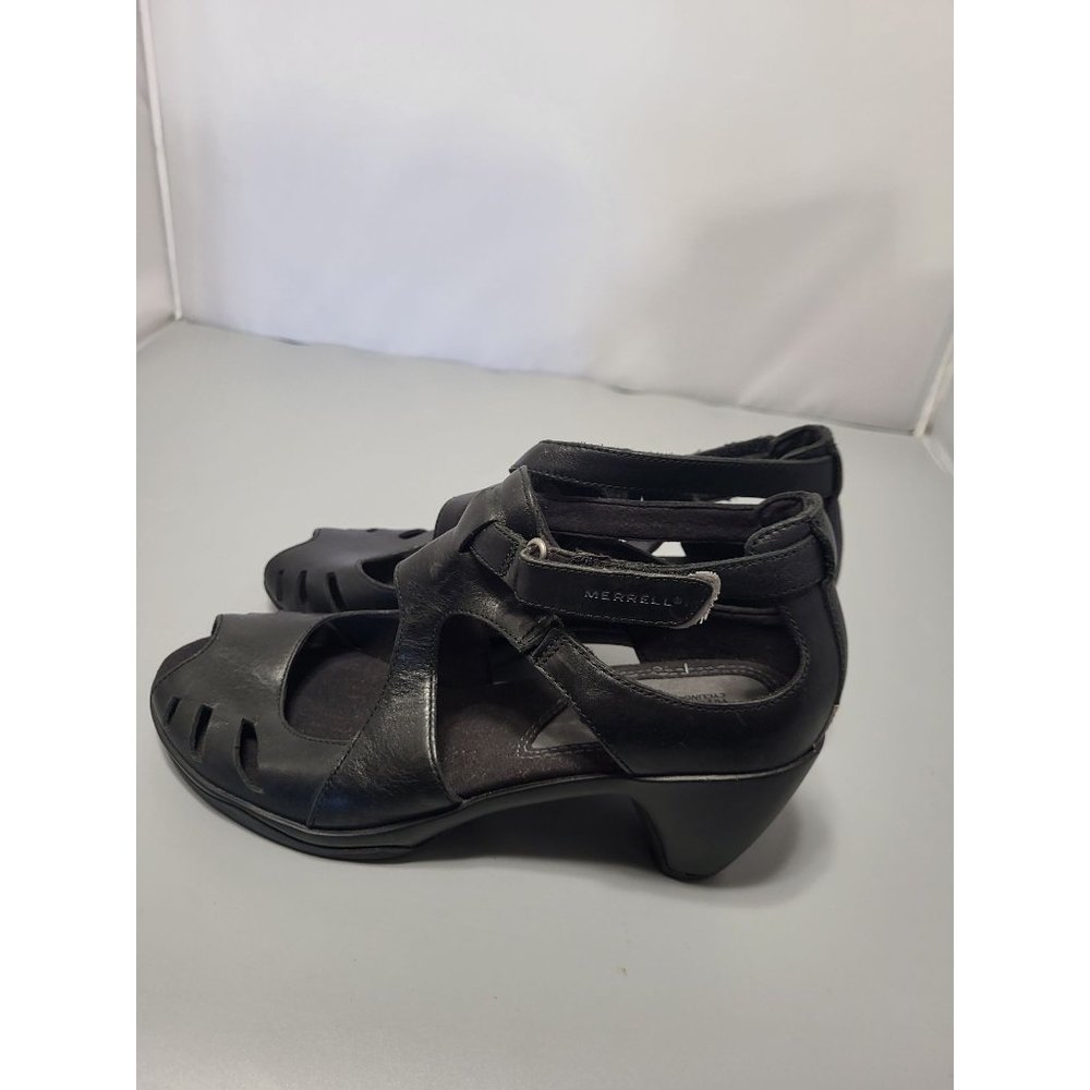 Merrell Black Cycling Performance Footwear Leather size 7 - Picture 4 of 7